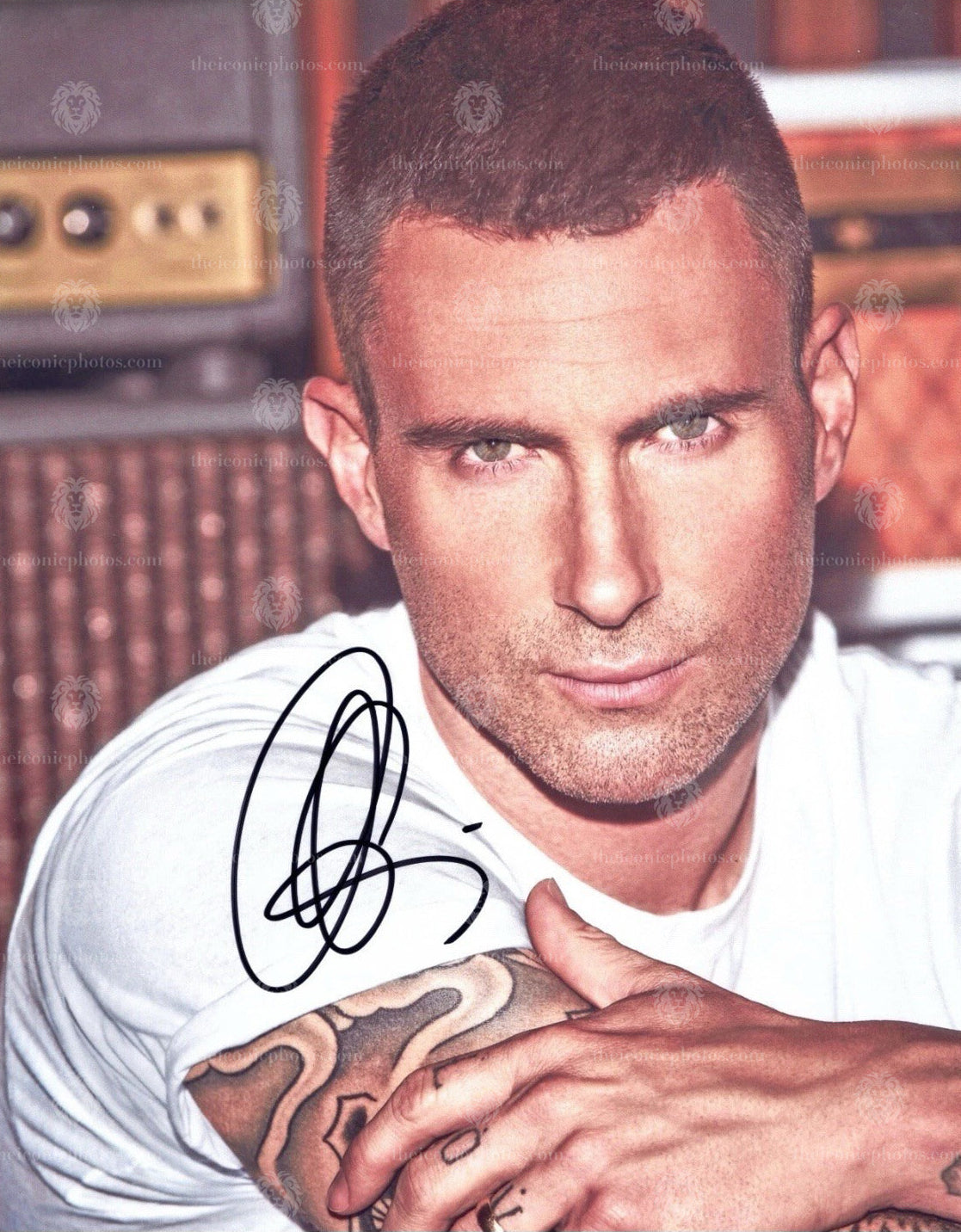 Iconic signed photograph of Adam Levine curated by The Iconic Photos