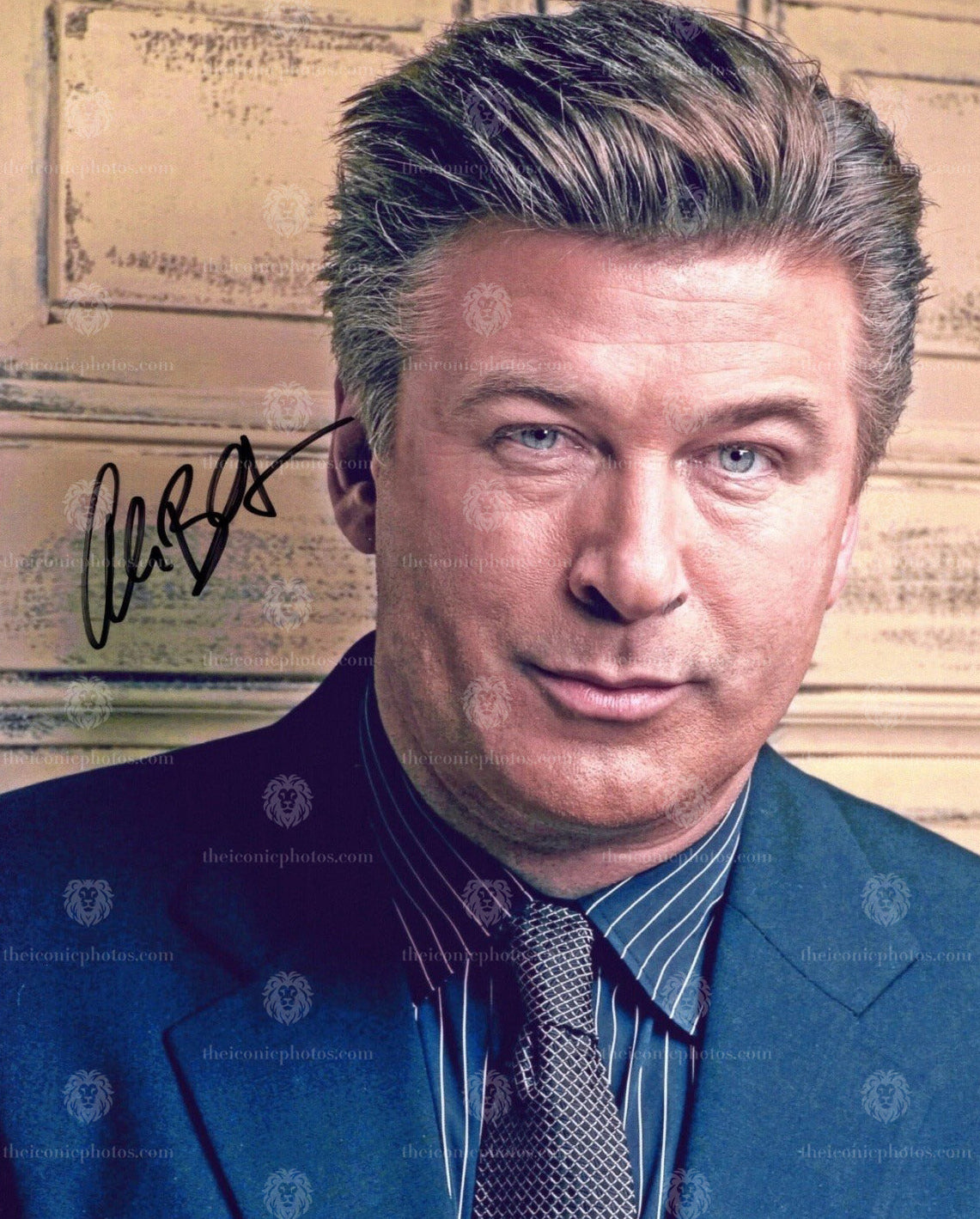 Iconic signed photograph of Alec Baldwin curated by The Iconic Photos