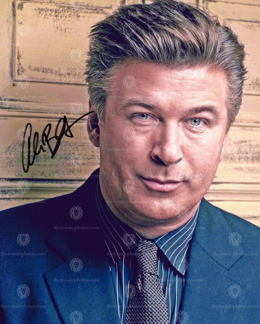 Iconic signed photograph of Alec Baldwin curated by The Iconic Photos