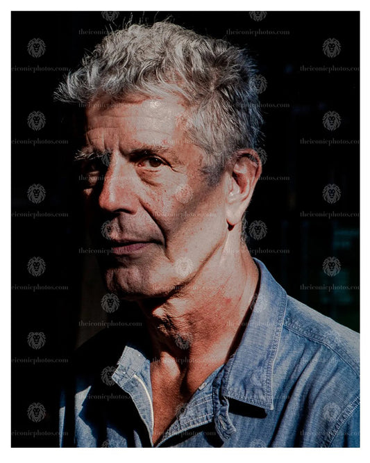 Anthony Bourdain 8x10 unsigned iconic travel and culinary photo print for collectors