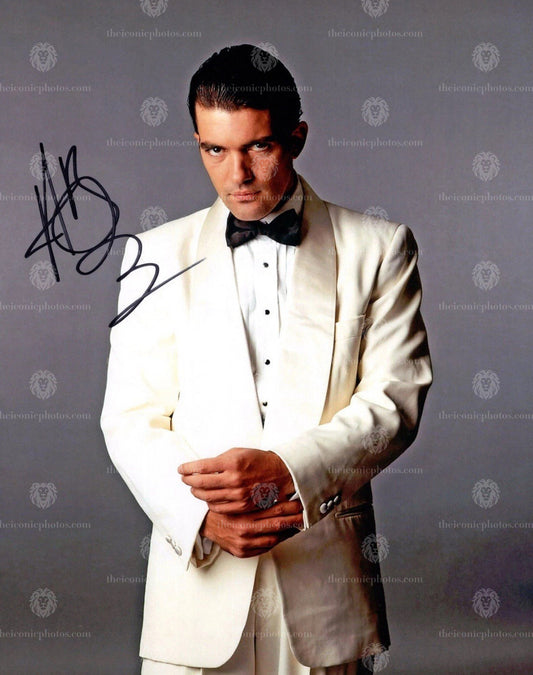 Iconic signed photograph of Antonio Banderas curated by The Iconic Photos