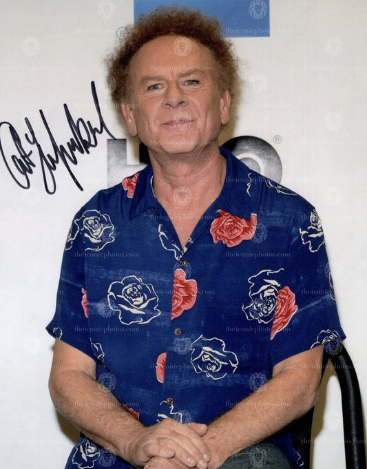 Iconic signed photograph of Art Garfunkel curated by The Iconic Photos