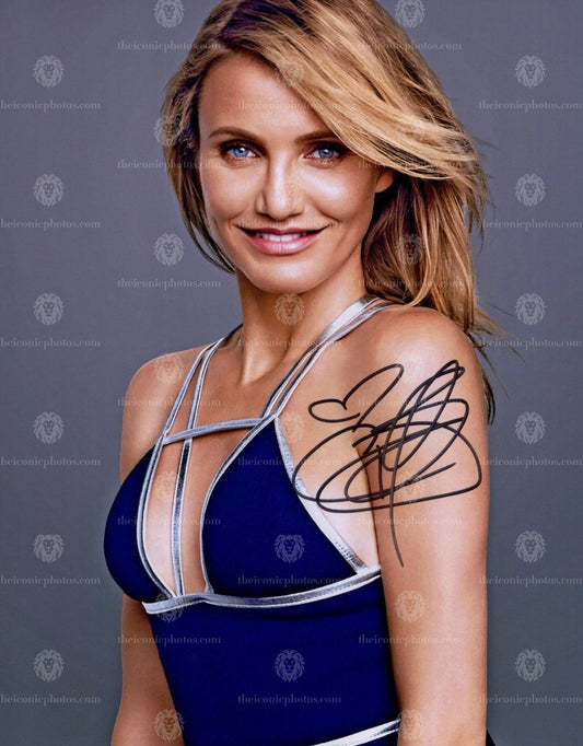 Iconic signed photograph of Cameron Diaz curated by The Iconic Photos