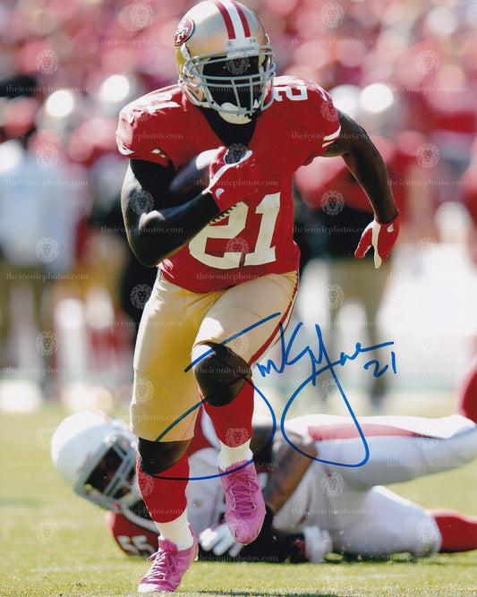 Iconic signed photograph of NFL running back Frank Gore with the San Francisco 49ers curated by The Iconic Photos