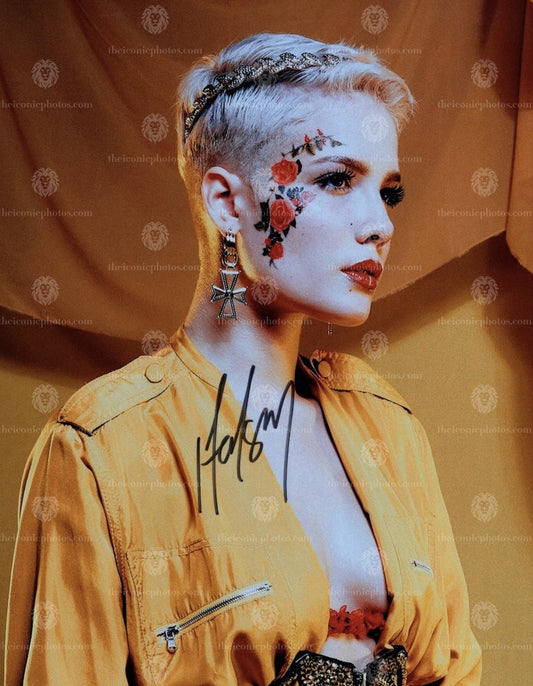 Iconic signed photograph of Halsey curated by The Iconic Photos