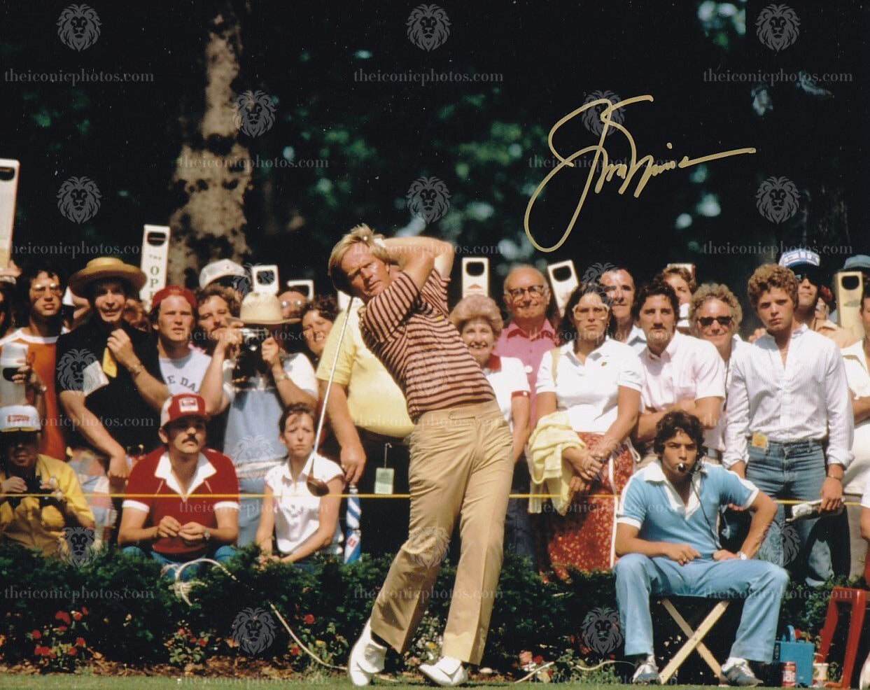 Iconic golf photograph of Jack Nicklaus The Golden Bear curated by The Iconic Photos