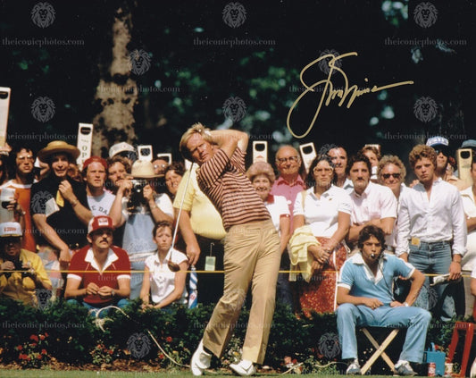 Iconic golf photograph of Jack Nicklaus The Golden Bear curated by The Iconic Photos