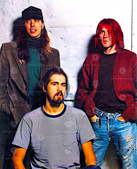 Nirvana 8x10 unsigned classic grunge band photo print for collectors