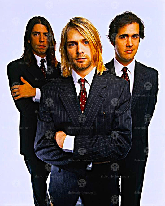Nirvana 8x10 unsigned iconic grunge band photo print for collectors
