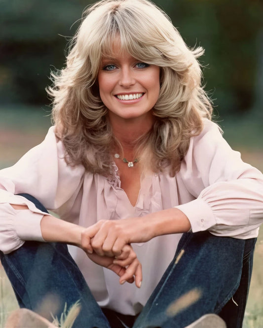 Farrah Fawcett Classic Hollywood Canvas Wall Art – Vintage Icon Portrait