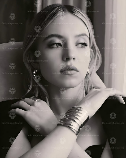 Sydney Sweeney Contemporary Iconic Screen Muse Portrait 8×10 Premium Art Print